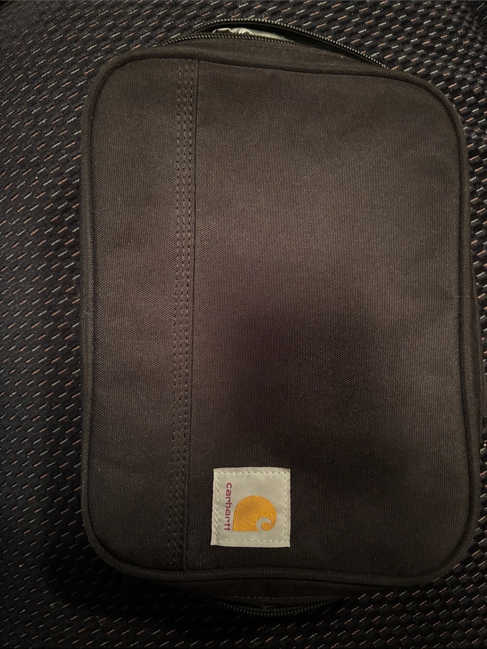 Carhartt Black Toiletry Organizer Pouch with Gold Logo